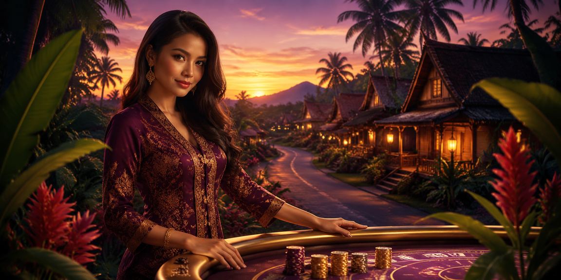 Proses deposit dalam talian dengan tema batik Malaysia untuk taruhan sukan langsung