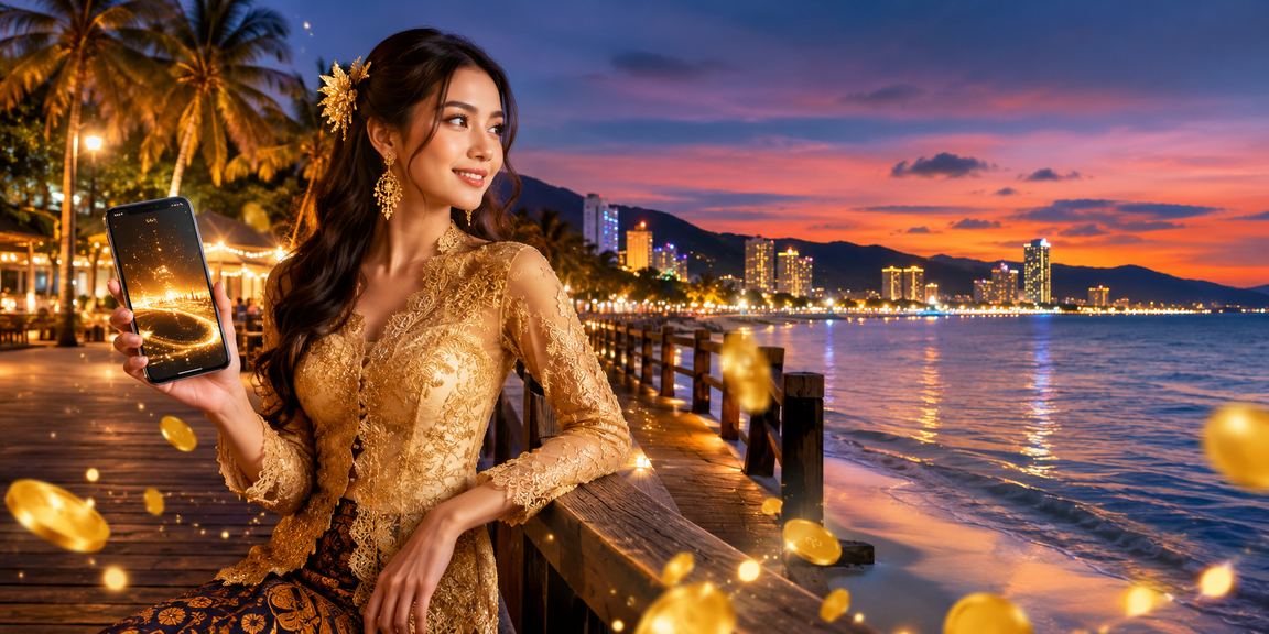 Pemain kasino mudah alih dari Pulau Pinang dalam suasana perayaan tradisional kebaya